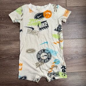 Nike Graphic Print One Piece, Shorts Onsie